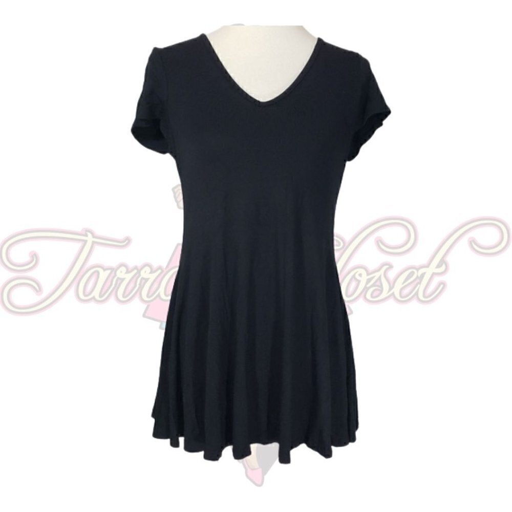 ☀ 24/7 Comfort Inc Women's Black Pullover Tunic Sz M